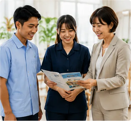 現場スタッフに負担をかけない導入方法を検討する担当者